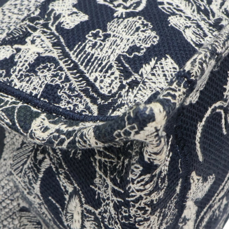 藍色 刺繡帆布 Book Tote M 托特包【Dior 迪奧】 M1296ZRGO-10