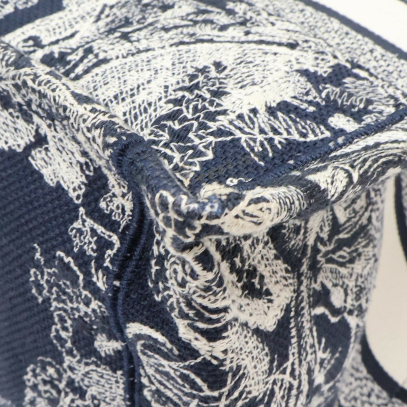 藍色 刺繡帆布 Book Tote M 托特包【Dior 迪奧】 M1296ZRGO-11