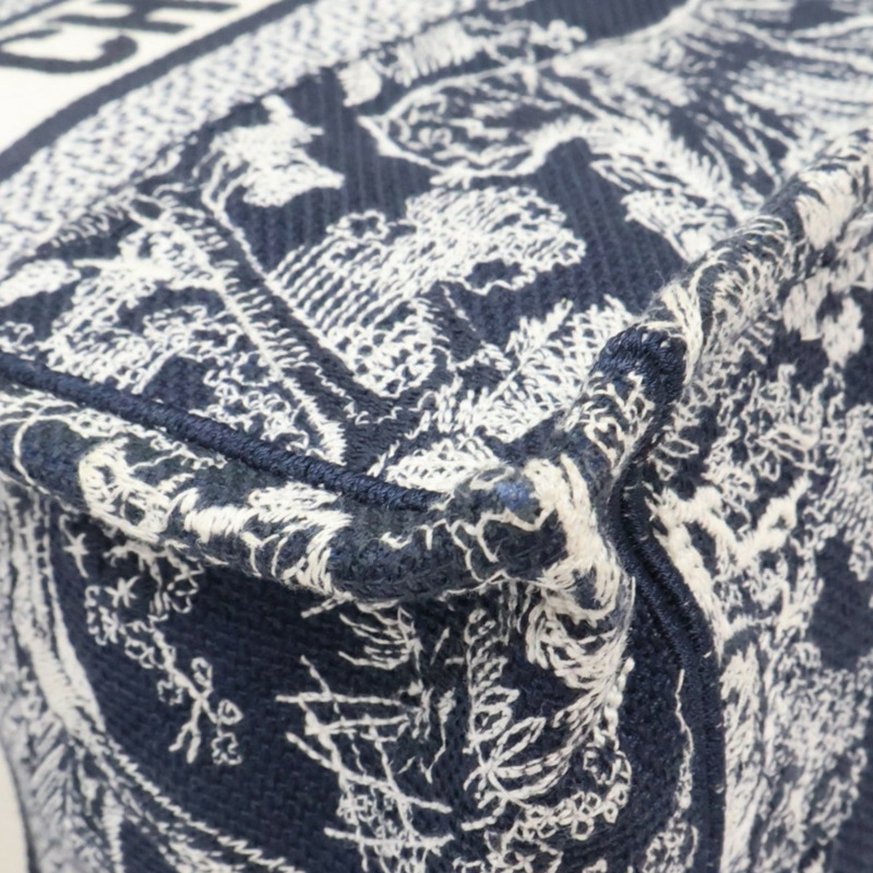 藍色 刺繡帆布 Book Tote M 托特包【Dior 迪奧】 M1296ZRGO-12