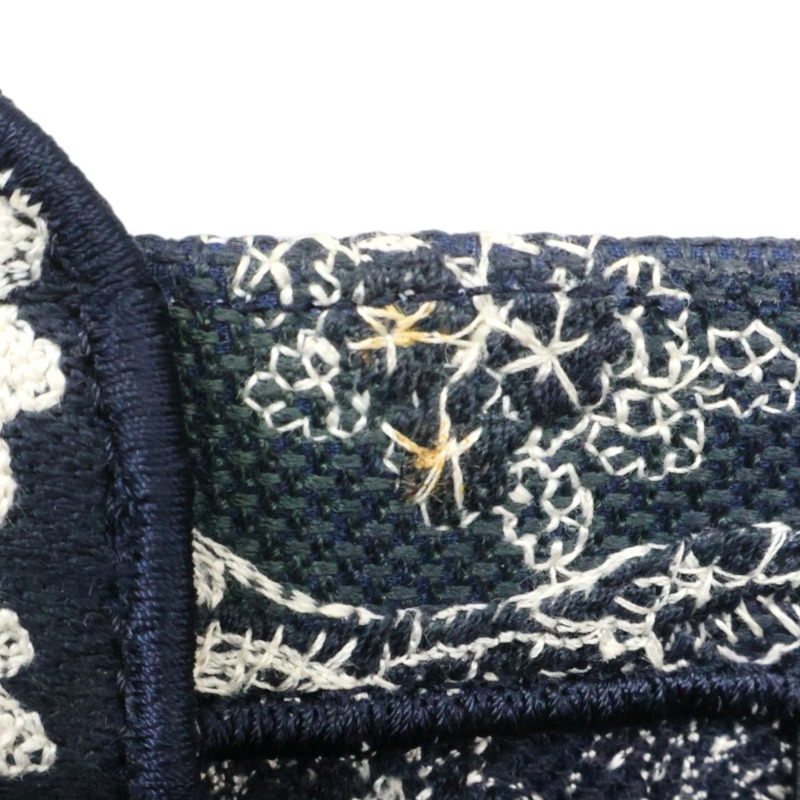 藍色 刺繡帆布 Book Tote M 托特包【Dior 迪奧】 M1296ZRGO-15