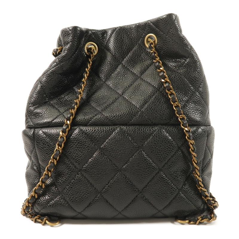 CHANEL 牛皮皮革Backpack背包-1