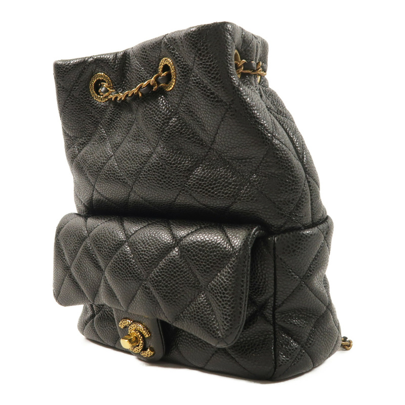 CHANEL 牛皮皮革Backpack背包-2