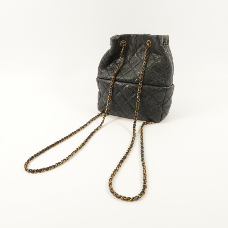 CHANEL 牛皮皮革Backpack背包-7