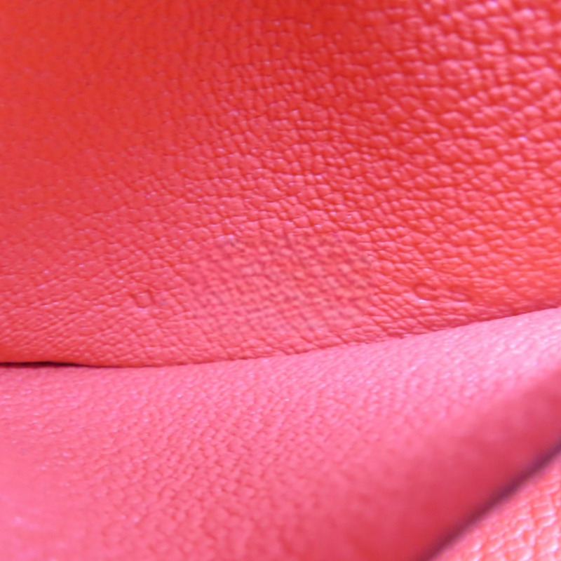 德州粉 山羊革 Paddock 零錢包 U刻 銀扣【HERMES 愛馬仕】 H079230CK-7