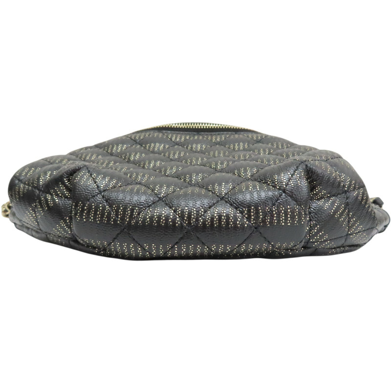 黑色 菱格紋 牛皮 Banane 腰包 肩背包【CHANEL 香奈兒】 AS0836-3