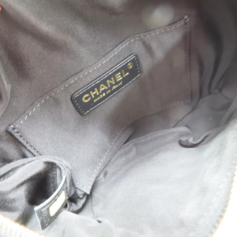 黑色 菱格紋 牛皮 Banane 腰包 肩背包【CHANEL 香奈兒】 AS0836-4