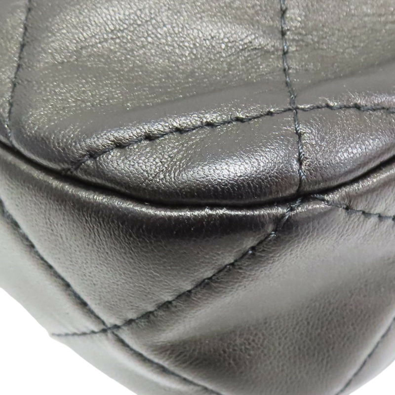 黑色 羊皮 鍊帶 肩背包【CHANEL 香奈兒】 AS3037-12