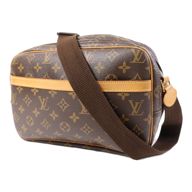 LOUIS VUITTON Monogram Reporter PM金扣肩背袋-2