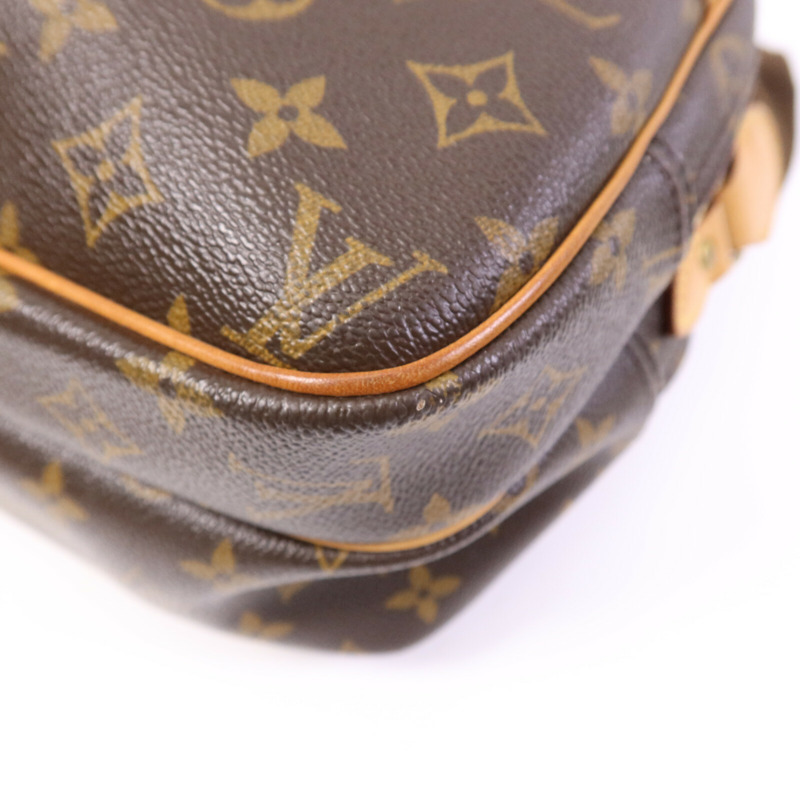LOUIS VUITTON Monogram Reporter PM金扣肩背袋-10