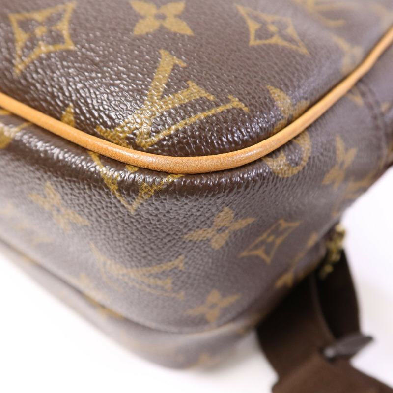 LOUIS VUITTON Monogram Reporter PM金扣肩背袋-12