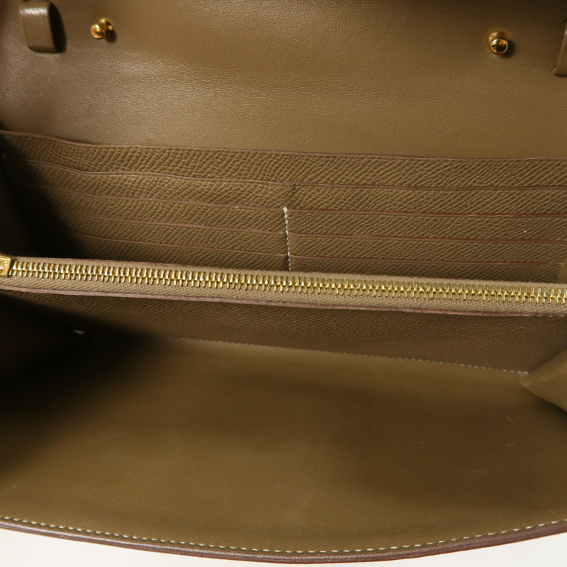 HERMES Epsom皮革Constance To Go金扣肩背袋Etoupe-4