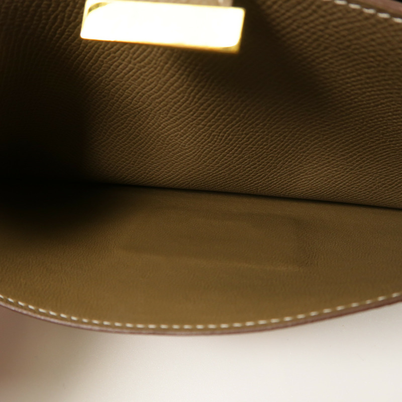 HERMES Epsom皮革Constance To Go金扣肩背袋Etoupe-5
