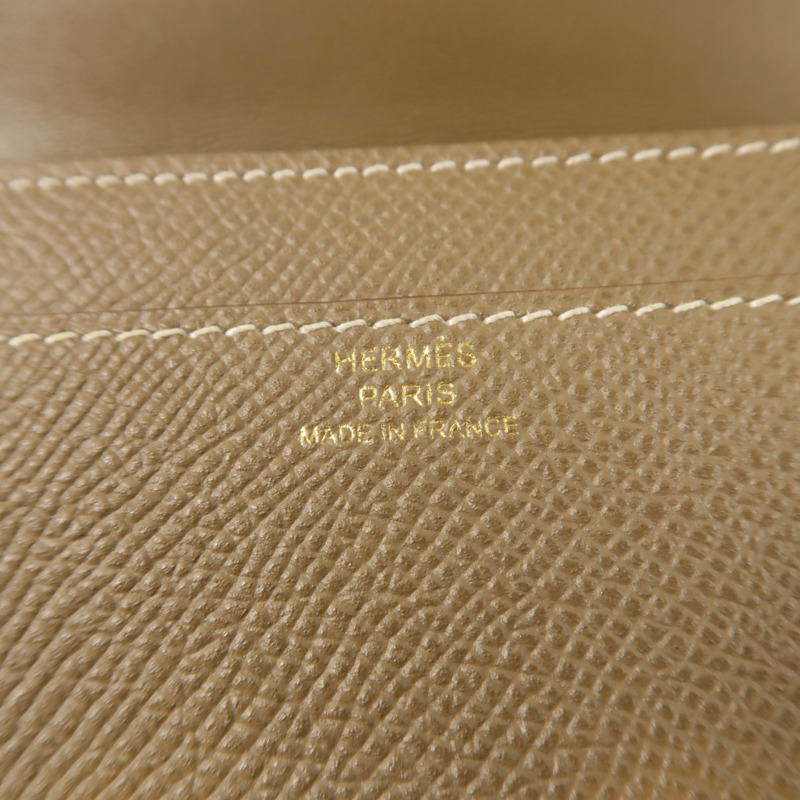 HERMES Epsom皮革Constance To Go金扣肩背袋Etoupe-6