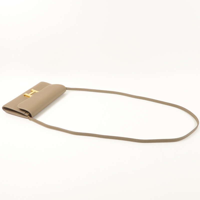 HERMES Epsom皮革Constance To Go金扣肩背袋Etoupe-8