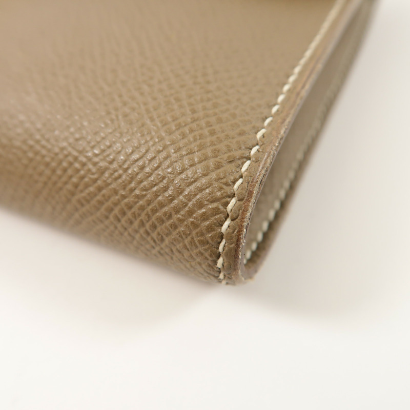 HERMES Epsom皮革Constance To Go金扣肩背袋Etoupe-10