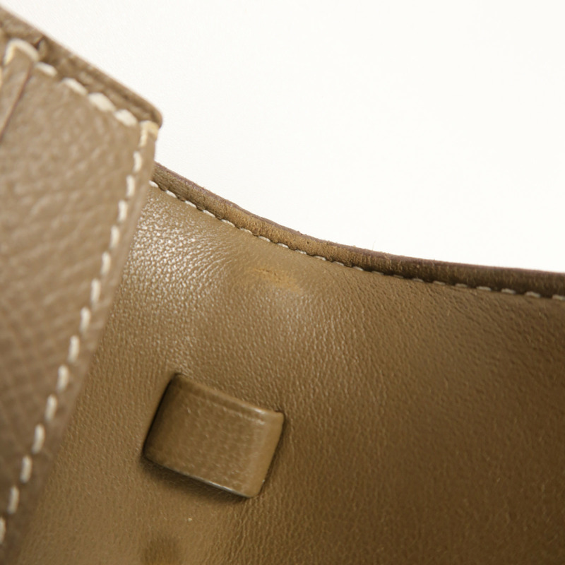 HERMES Epsom皮革Constance To Go金扣肩背袋Etoupe-21