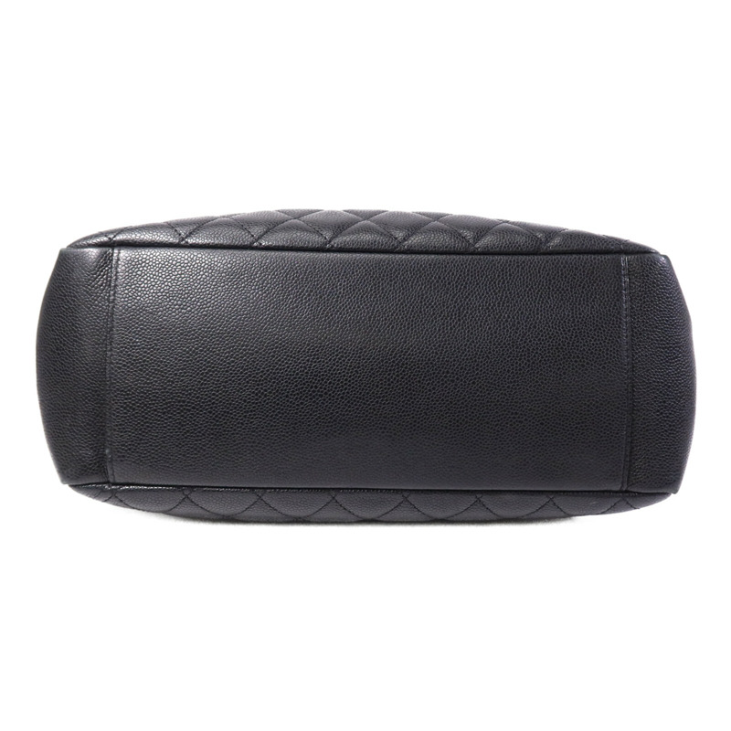 CHANEL 牛皮皮革GST Grand Shopping Tote Bag銀扣鏈帶肩背袋-3