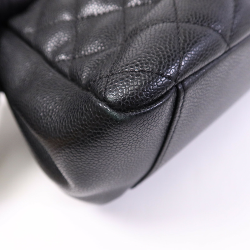 CHANEL 牛皮皮革GST Grand Shopping Tote Bag銀扣鏈帶肩背袋-10