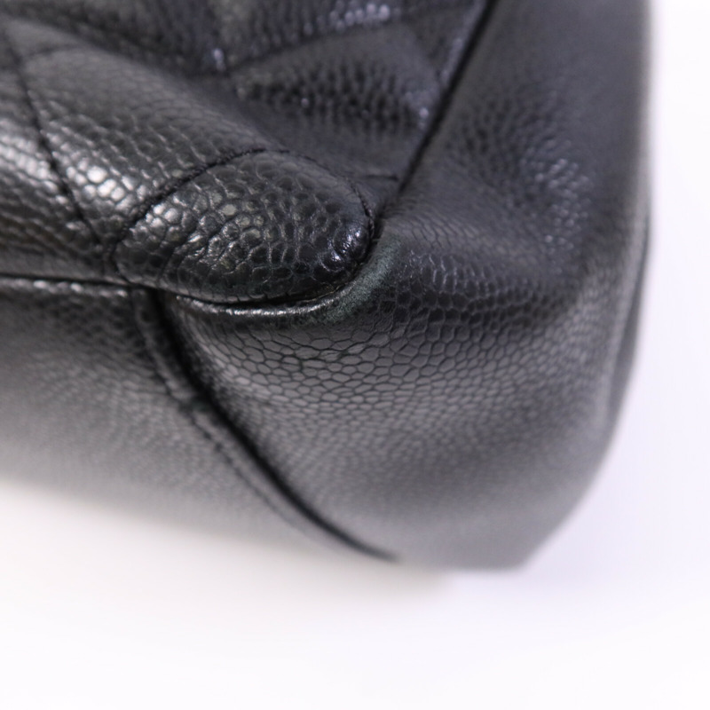 CHANEL 牛皮皮革GST Grand Shopping Tote Bag銀扣鏈帶肩背袋-11