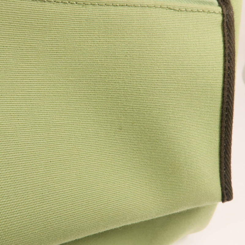 HERMES 帆布Herbag PM銀扣手挽肩背兩用袋Vert Criquet-16