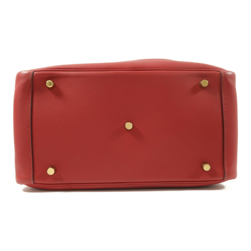 HERMES 皮革Lindy 30手挽肩背兩用袋Rouge Grenat-3