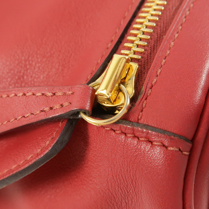 HERMES 皮革Lindy 30手挽肩背兩用袋Rouge Grenat-16