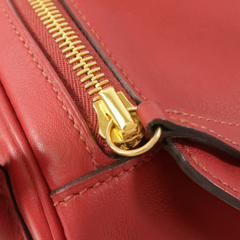 HERMES 皮革Lindy 30手挽肩背兩用袋Rouge Grenat-17