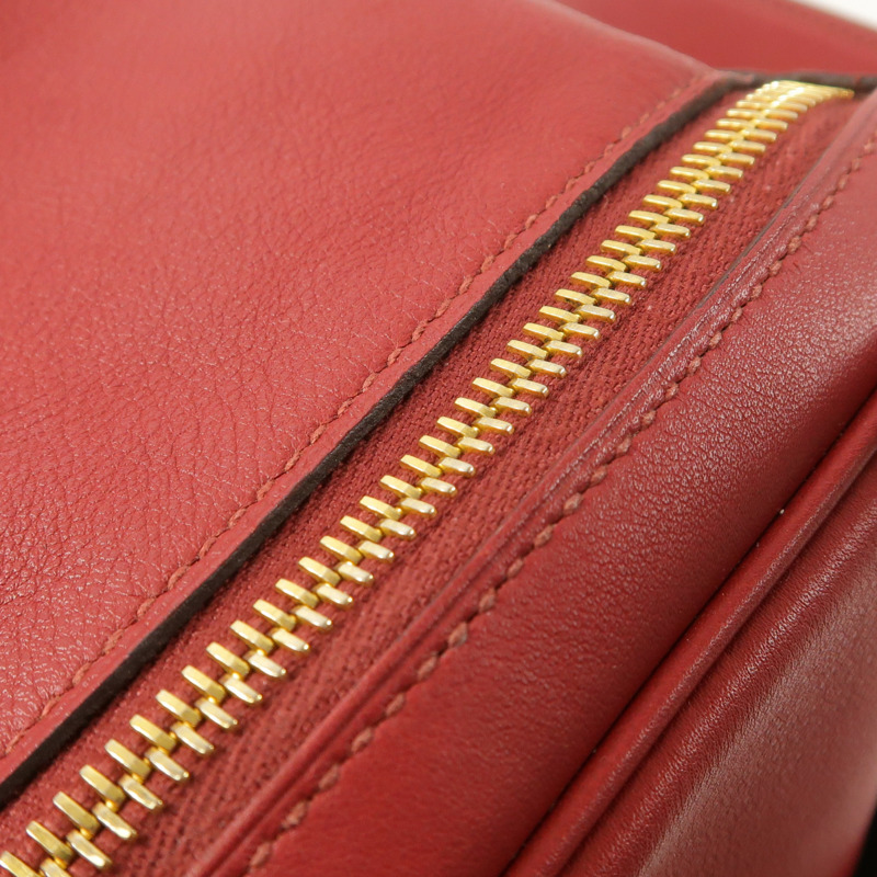 HERMES 皮革Lindy 30手挽肩背兩用袋Rouge Grenat-18