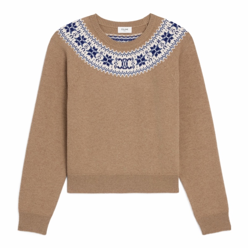 Celine 女士 羊絨羊毛圓領毛衣XS S M L碼-3
