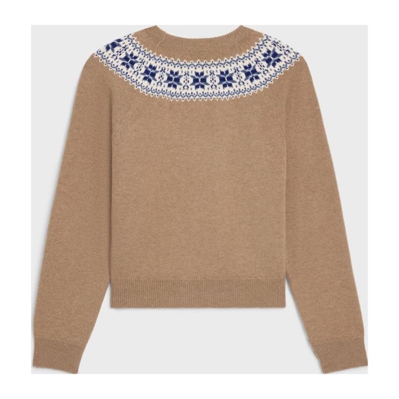 Celine 女士 羊絨羊毛圓領毛衣XS S M L碼-4