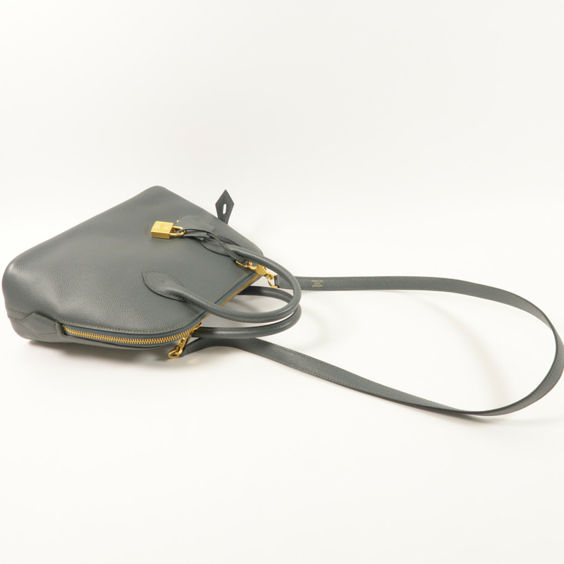 HERMES Epsom皮革Bolide 1923金扣手挽肩背兩用袋Bleu Orage-7