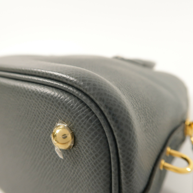 HERMES Epsom皮革Bolide 1923金扣手挽肩背兩用袋Bleu Orage-11