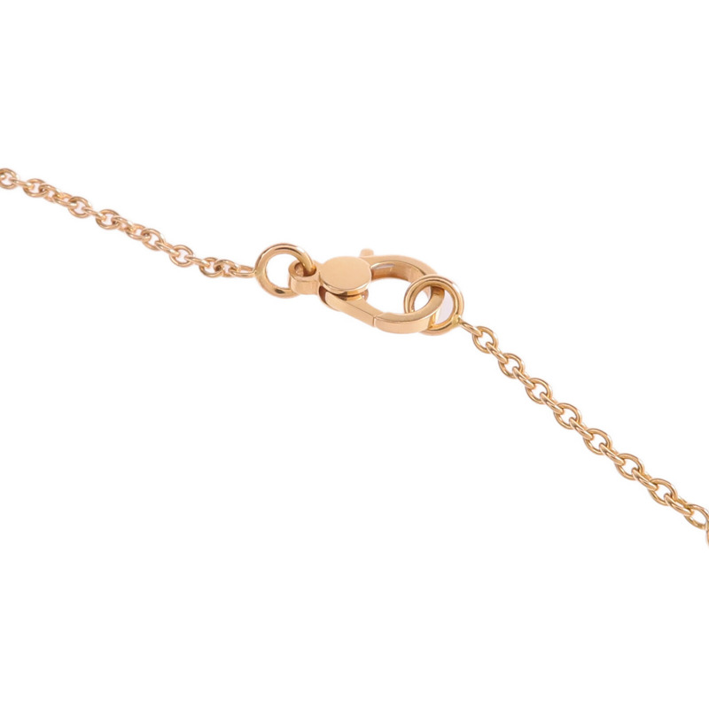 HERMES 18K玫瑰金Finesse Diamond Pendant鑽石金扣項鏈-5