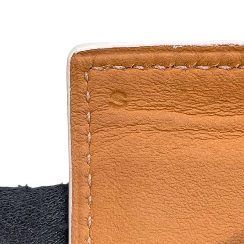 HERMES 愛馬仕 COLLIER DE CHIEN CDC 寬版手環 EPSOM皮 S號 奶昔白 金釦-7