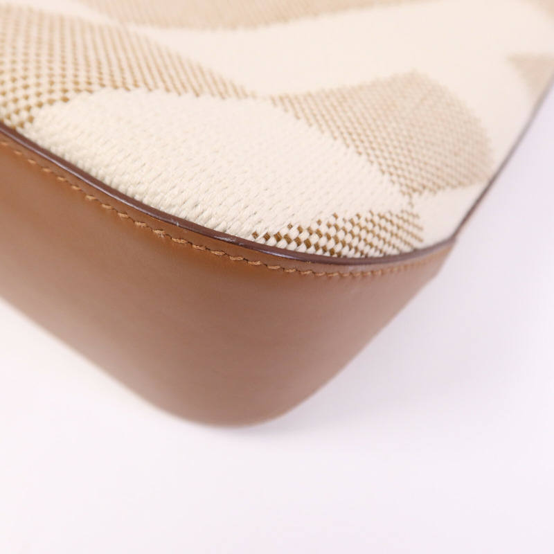 HERMES 帆布Cabas H En Biais 27手挽肩背兩用袋Gold-9