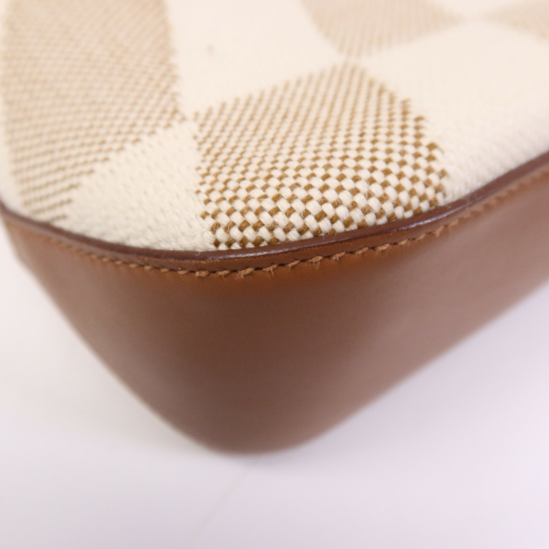 HERMES 帆布Cabas H En Biais 27手挽肩背兩用袋Gold-12