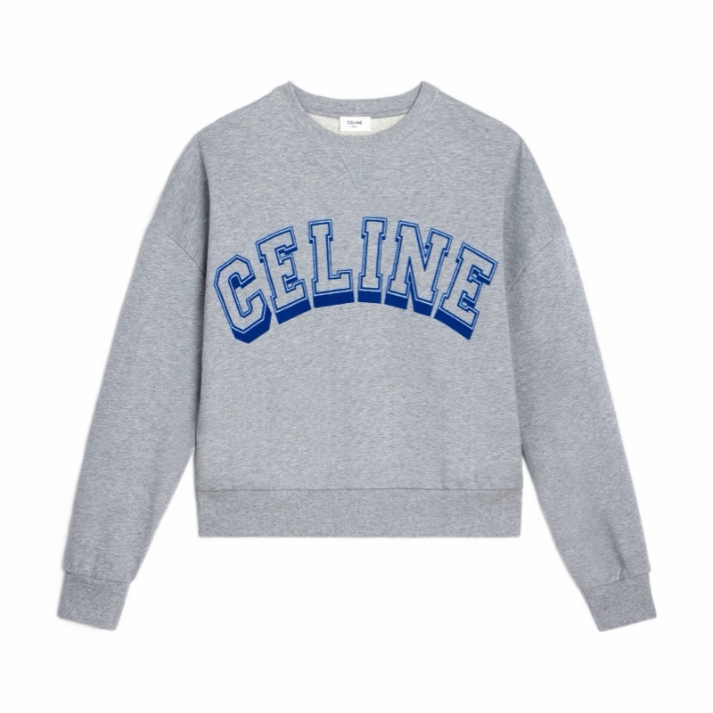 Celine 女士 超大號圓領徽標衛衣S-0