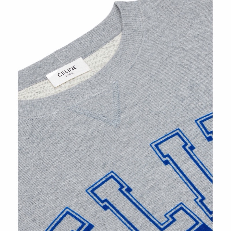 Celine 女士 超大號圓領徽標衛衣S-4