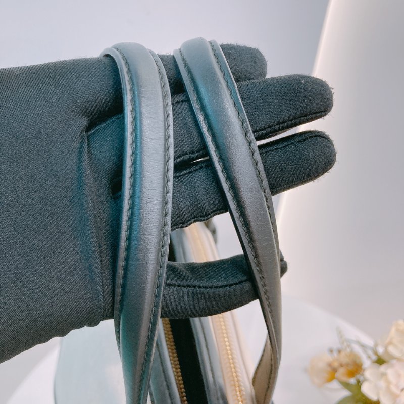 MS0572 Salvatore Ferragamo 菲拉格慕 手提 小包 帆布 輕身 拼牛皮 米色 黑色 Amy Tote Shoulder Bag Canvas Beige x GHW-13