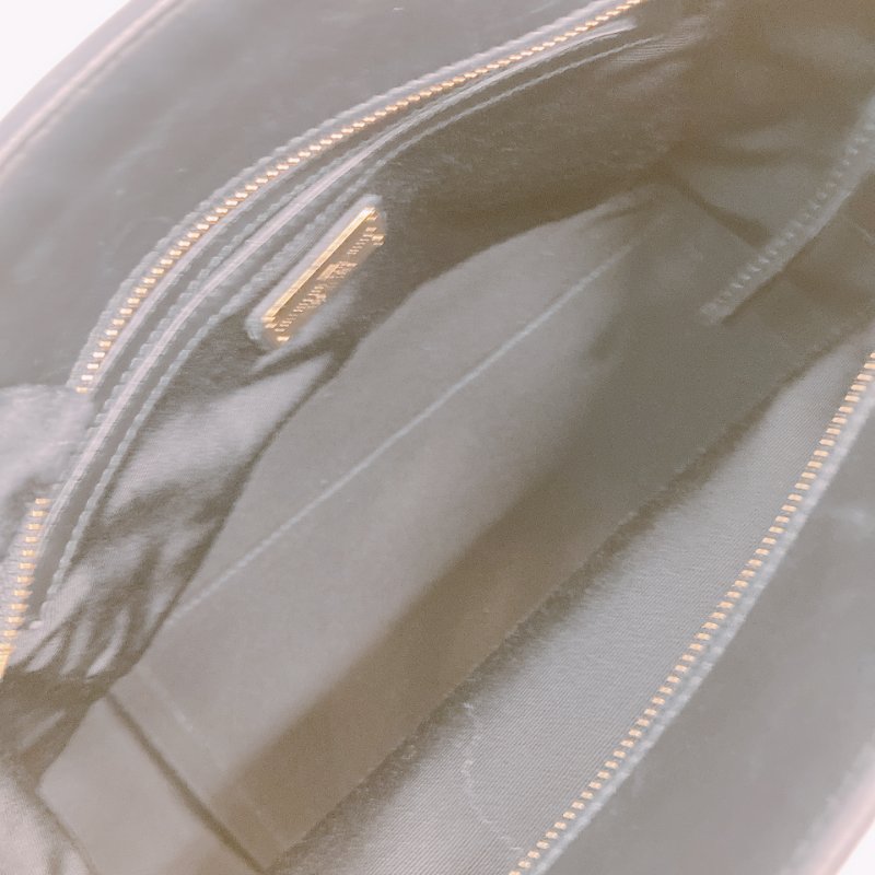MS0572 Salvatore Ferragamo 菲拉格慕 手提 小包 帆布 輕身 拼牛皮 米色 黑色 Amy Tote Shoulder Bag Canvas Beige x GHW-15