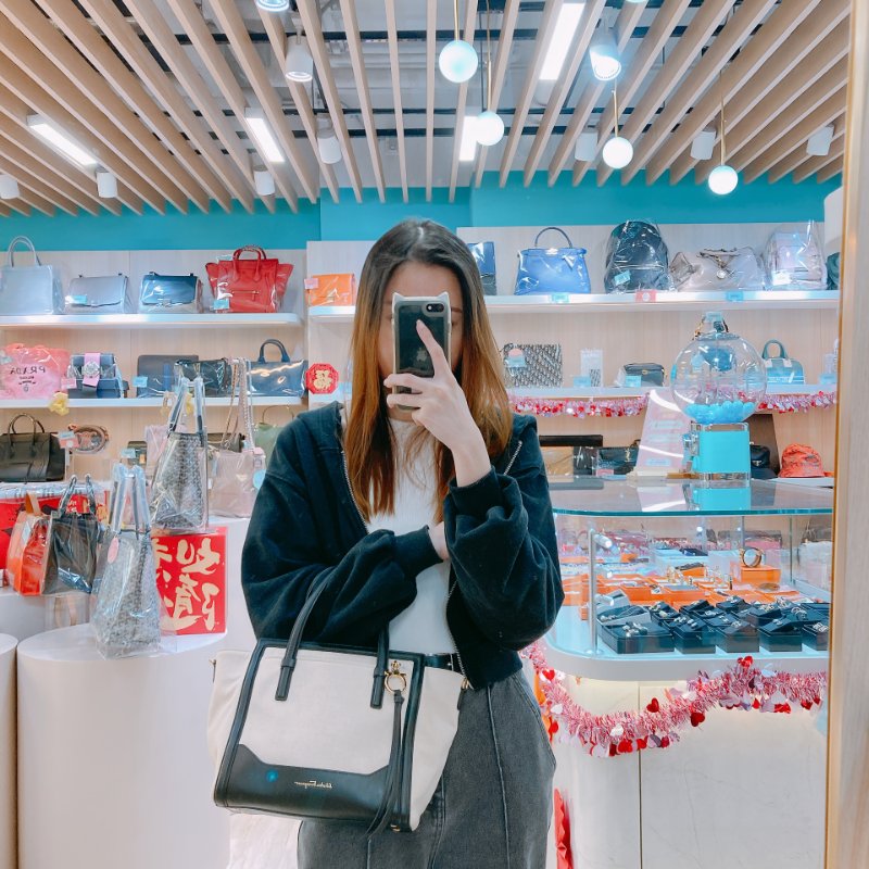 MS0572 Salvatore Ferragamo 菲拉格慕 手提 小包 帆布 輕身 拼牛皮 米色 黑色 Amy Tote Shoulder Bag Canvas Beige x GHW-19