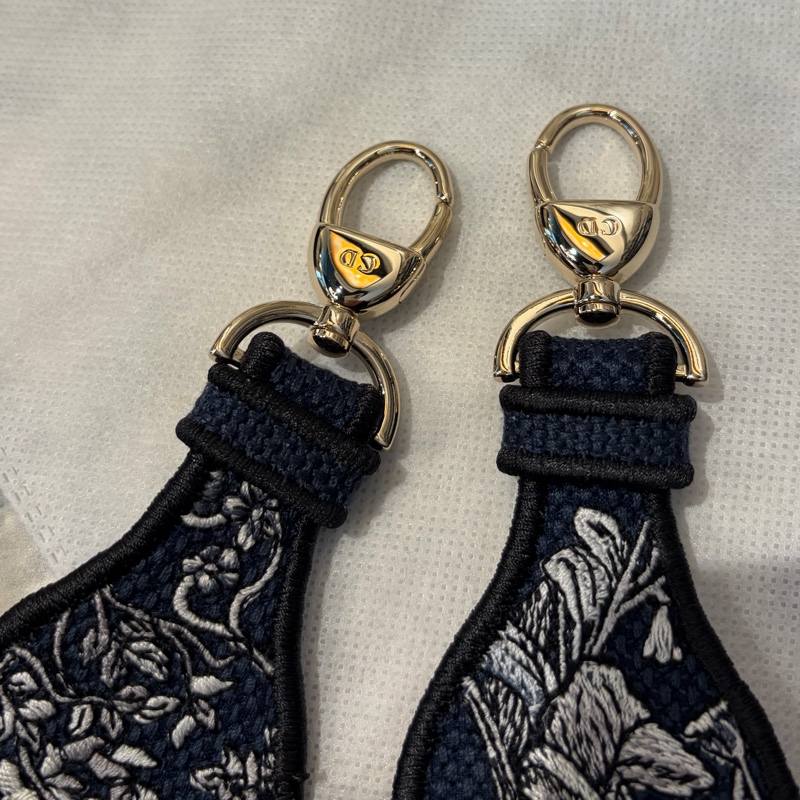 DIOR藍花朵刺繡D-Lite Lady Dior手提二用-12