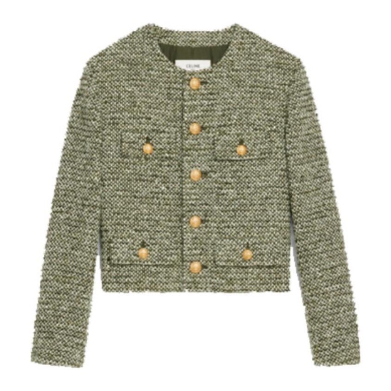 Celine 女士 粗花呢休閒夾克FR-36-4