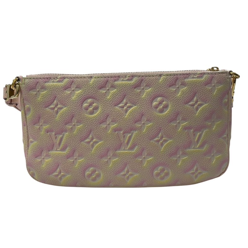 LOUIS VUITTON 路易威登 M46093 MULTI POCHETTE ACCESSOIRES 二合一麻將包 皮革 粉色 金釦-2