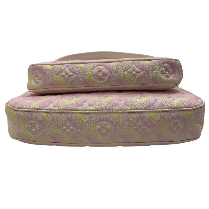 LOUIS VUITTON 路易威登 M46093 MULTI POCHETTE ACCESSOIRES 二合一麻將包 皮革 粉色 金釦-5