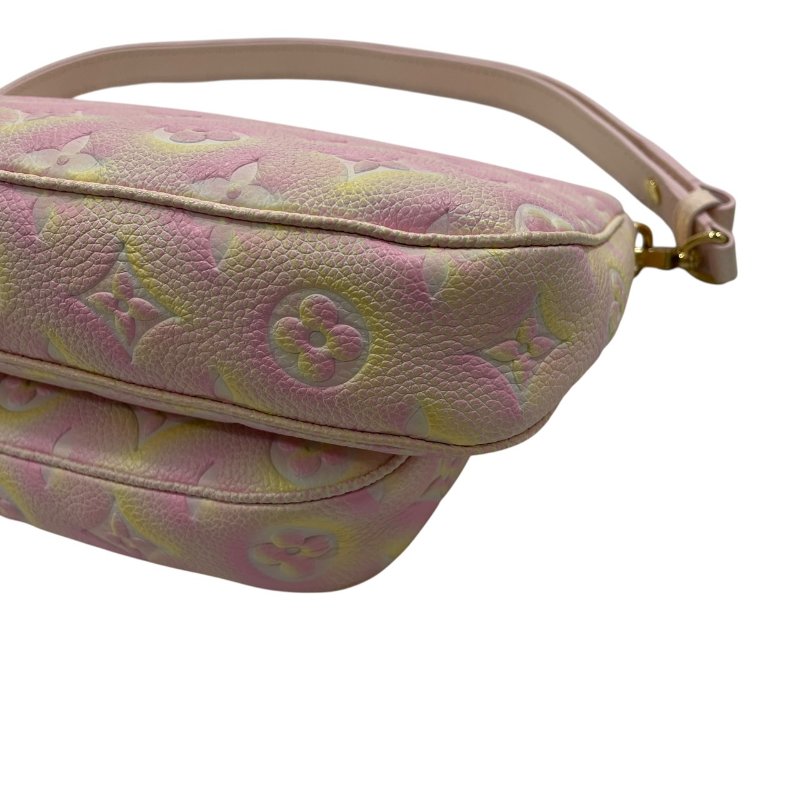 LOUIS VUITTON 路易威登 M46093 MULTI POCHETTE ACCESSOIRES 二合一麻將包 皮革 粉色 金釦-9