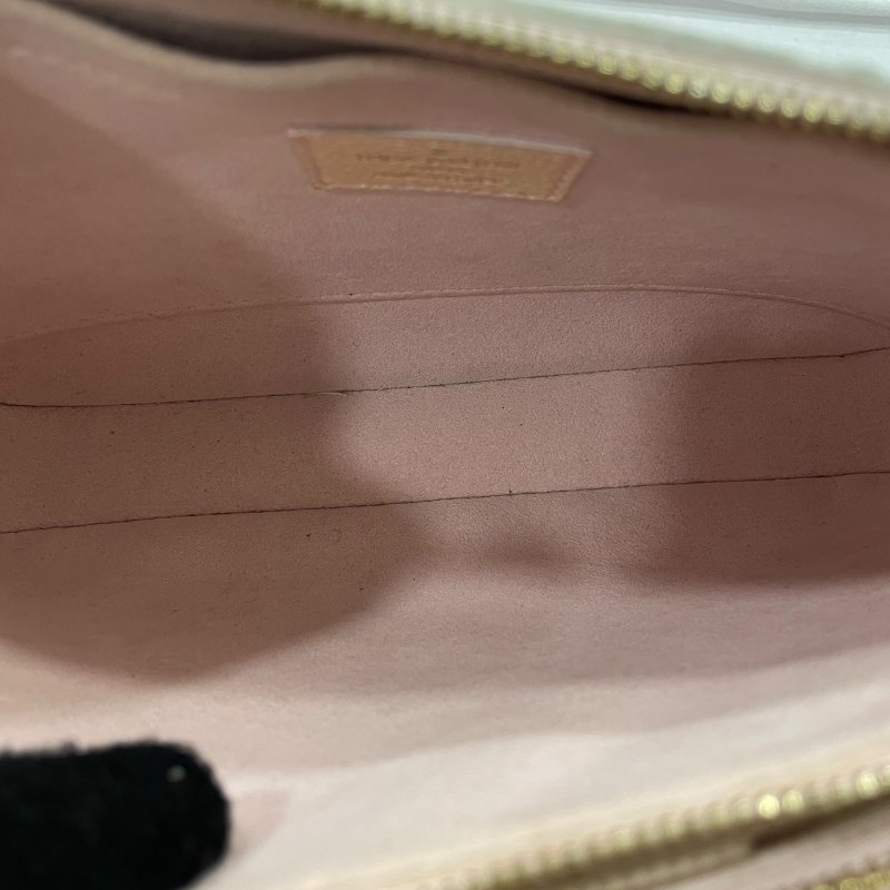 LOUIS VUITTON 路易威登 M46093 MULTI POCHETTE ACCESSOIRES 二合一麻將包 皮革 粉色 金釦-14