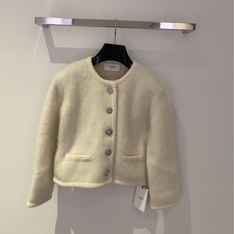 Celine 女士 拉絨馬海毛開衫XS