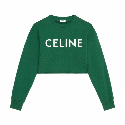 Celine 女士 棉質抓絨短款衛衣M