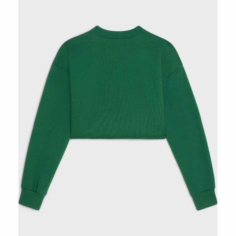 Celine 女士 棉質抓絨短款衛衣M-5